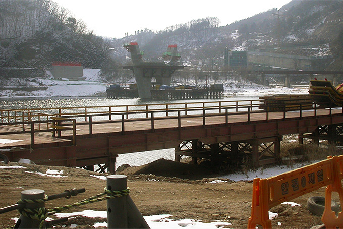 Infrastructural development of keystretch of river