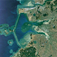 Satellite image Saemangeum