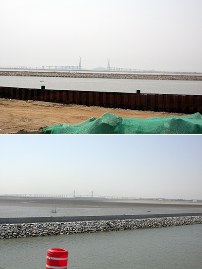 Songdo and Asan reclamation