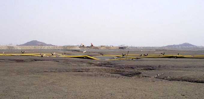 Destruction of last remaining mudflat